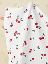 Ruffled Open Back A-Line Cherry Print Cami Dress,Backles,Sexy ,Coquette ,Festival,Tropic